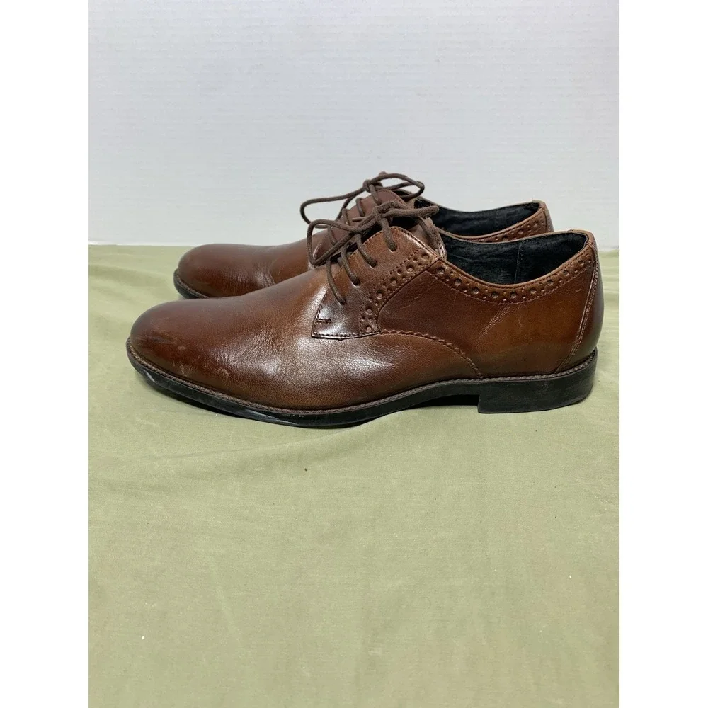 Stacy Adams Mens Brown Leather Oxfords dress Shoes‎ Size 8M